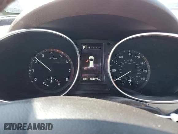 ✅ 2017 Hyundai Santa Fe 2.4L • VIN: 5XYZUDLB2HG480287 • Лот: 45963394. Опубликован ранее на Copart с пробегом 104 773 миль. Бесплатный доступ к архиву аукционных продаж из США и подробный отчёт об истории автомобиля на DreamBid. Изображение 9.