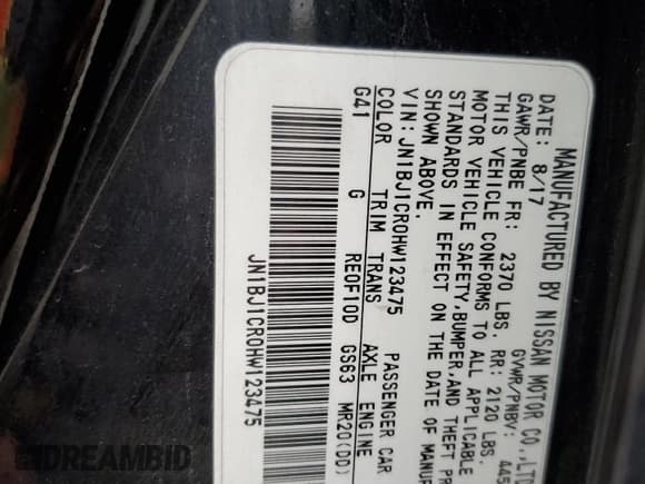 ✅ 2017 Nissan Rogue SL • VIN: JN1BJ1CR0HW123475 • Lot: 82782085. Listed on Copart with 176,179 mi. Free auction sales archive from the USA and detailed vehicle history report at DreamBid. Image 13.