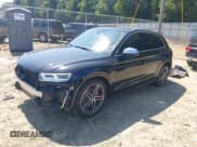 ✅ 2019 Audi SQ5 Premium Plus • VIN: WA1B4AFY4K2093221 • Лот: 43118740. Опубликован ранее на IAAI с пробегом 54 018 миль. Бесплатный доступ к архиву аукционных продаж из США и подробный отчёт об истории автомобиля на DreamBid. Изображение 2.