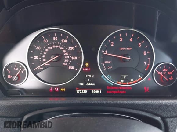 ✅ 2014 BMW 3 Series 320i • VIN: WBA3B1C53EK133557 • Lot: 43502867. Listed on IAAI with 172,220 mi. Free auction sales archive from the USA and detailed vehicle history report at DreamBid. Image 7.