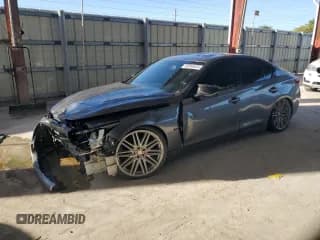 ✅ 2018 Infiniti Q50 Luxe • VIN: JN1EV7AP5JM364679 • Lot: 90994845. Listed on Copart with 79,672 mi. Free auction sales archive from the USA and detailed vehicle history report at DreamBid. Image 1.