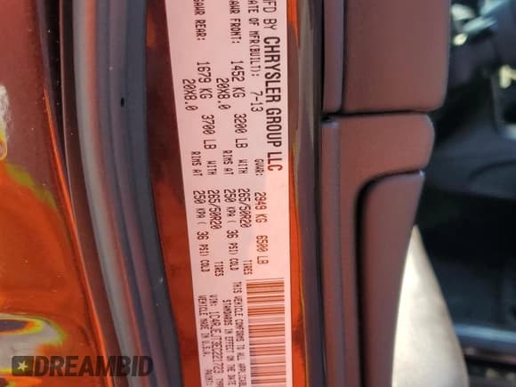 ✅ 2014 Jeep Grand Cherokee Summit • VIN: 1C4RJEJT3EC221723 • Lot: 62288515. Wystawiony na Copart z przebiegiem 162 659 mil. Bezpłatny archiwum sprzedaży aukcyjnych z USA i szczegółowy raport historii pojazdu na DreamBid. Zdjęcie 13.