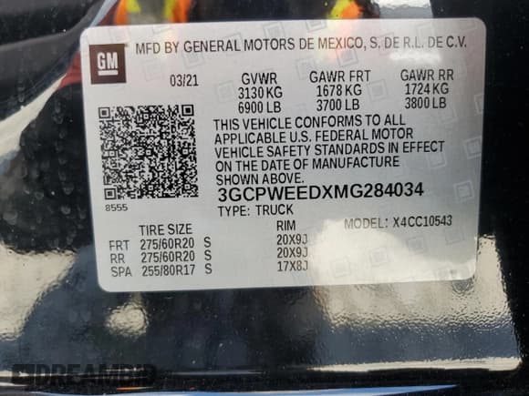 ✅ 2021 Chevrolet Silverado 1500 LTZ • VIN: 3GCPWEEDXMG284034 • Lot: 68880074. Wystawiony na Copart z przebiegiem 66 152 mil. Bezpłatny archiwum sprzedaży aukcyjnych z USA i szczegółowy raport historii pojazdu na DreamBid. Zdjęcie 13.