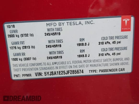 ✅ 2018 Tesla Model S 75D • VIN: 5YJSA1E25JF285674 • Lot: 43640164. Wystawiony na IAAI z przebiegiem 41 266 mil. Bezpłatny archiwum sprzedaży aukcyjnych z USA i szczegółowy raport historii pojazdu na DreamBid. Zdjęcie 9.