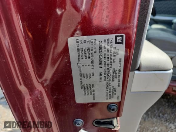 ✅ 2008 Chevrolet Equinox LS • VIN: 2CNDL23FX86309011 • Лот: 62534285. Опубликован ранее на Copart с пробегом 94 611 миль. Бесплатный доступ к архиву аукционных продаж из США и подробный отчёт об истории автомобиля на DreamBid. Изображение 13.