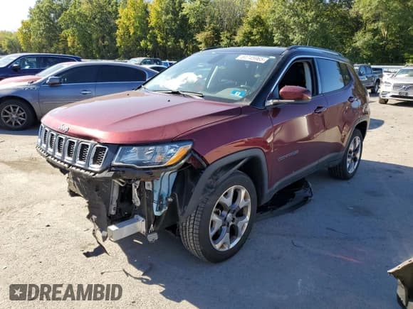✅ 2020 Jeep Compass Limited • VIN: 3C4NJDCB2LT244800 • Lot: 84745965. Wystawiony na Copart z przebiegiem 83 939 mil. Bezpłatny archiwum sprzedaży aukcyjnych z USA i szczegółowy raport historii pojazdu na DreamBid. Zdjęcie 1.