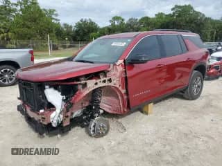 2025 Chevrolet Traverse FWD LT with VIN 1GNERGRS9SJ194444, listed as a Copart auction lot 80665255 with 6,006 mi miles and Salvage title. Bid and sale history available at DreamBid. Image 1.