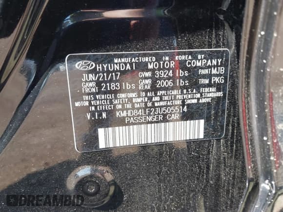 ✅ 2018 Hyundai Elantra Value Edition • VIN: KMHD84LF2JU505514 • Lot: 42591145. Wystawiony na IAAI z przebiegiem 140 477 mil. Bezpłatny archiwum sprzedaży aukcyjnych z USA i szczegółowy raport historii pojazdu na DreamBid. Zdjęcie 9.