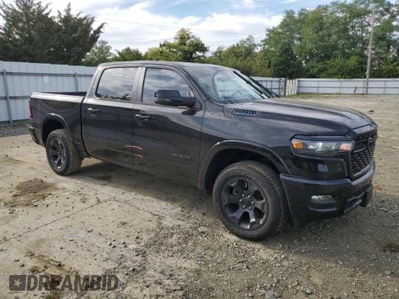 ✅ 2025 Ram 1500 Big Horn • VIN: 1C6RRFFG7SN637923 • Lot: 80525545. Listed on Copart with 5,966 mi. Free auction sales archive from the USA and detailed vehicle history report at DreamBid. Image 4.