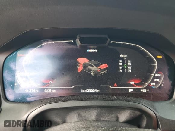 ✅ 2023 BMW M4 Competition xDrive • VIN: WBS43AZ04PCL39055 • Lot: 59285034. Listed on Copart with 29,554 mi. Free auction sales archive from the USA and detailed vehicle history report at DreamBid. Image 9.