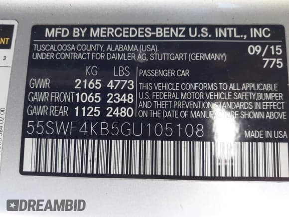 ✅ 2016 Mercedes-Benz C 300 • VIN: 55SWF4KB5GU105108 • Lot: 43705564. Wystawiony na IAAI z przebiegiem 206 994 mil. Bezpłatny archiwum sprzedaży aukcyjnych z USA i szczegółowy raport historii pojazdu na DreamBid. Zdjęcie 9.