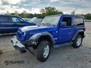 ✅ 2018 Jeep Wrangler Sport • VIN: 1C4GJXAG9JW284887 • Lot: 80942425. Listed on Copart with 37,830 mi. Free auction sales archive from the USA and detailed vehicle history report at DreamBid. Image 1.