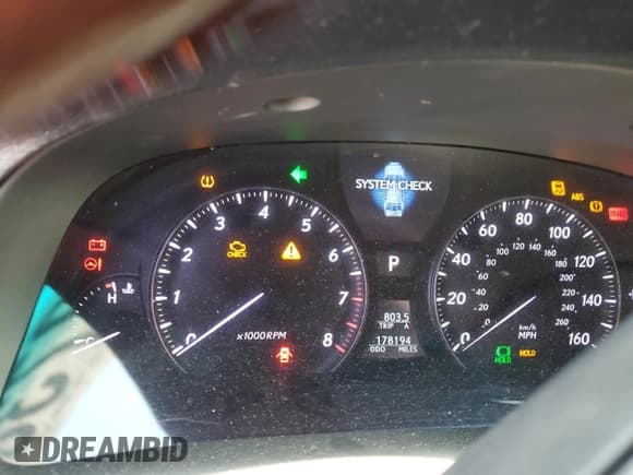 ✅ 2007 Lexus LS 460 • VIN: JTHBL46F575028472 • Lot: 53797385. Listed on Copart with 178,194 mi. Free auction sales archive from the USA and detailed vehicle history report at DreamBid. Image 9.