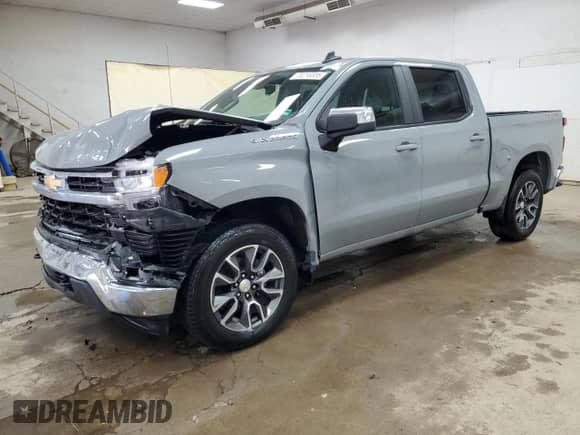 2024 Chevrolet Silverado 1500 LT с VIN 3GCPDKEK4RG175871, выставлен на аукционе Copart как лот 70216335 с пробегом 29 608 миль миль и На запчасти • Non repairable. История ставок и продаж доступна на DreamBid. Изображение 1.