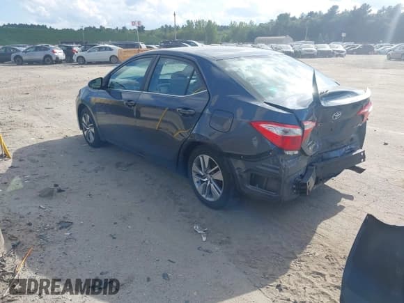 ✅ 2014 Toyota Corolla LE Eco • VIN: 5YFBPRHE0EP126591 • Lot: 43051519. Listed on IAAI with 62,198 mi. Free auction sales archive from the USA and detailed vehicle history report at DreamBid. Image 3.