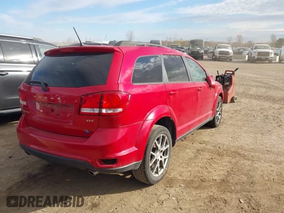 ✅ 2017 Dodge Journey GT • VIN: 3C4PDCEG9HT705274 • Lot: 43616088. Listed on IAAI with 73,252 mi. Free auction sales archive from the USA and detailed vehicle history report at DreamBid. Image 4.