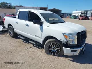 ✅ 2021 Nissan Titan SV • VIN: 1N6AA1EF7MN503552 • Lot: 43515276. Listed on IAAI with 67,755 mi. Free auction sales archive from the USA and detailed vehicle history report at DreamBid. Image 1.