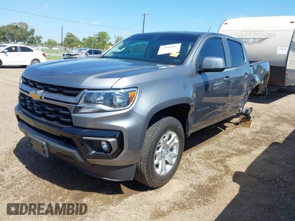 ✅ 2022 Chevrolet Colorado 2WD LT • VIN: 1GCGSCEN2N1319741 • Lot: 43089817. Listed on IAAI with 19,870 mi. Free auction sales archive from the USA and detailed vehicle history report at DreamBid. Image 2.