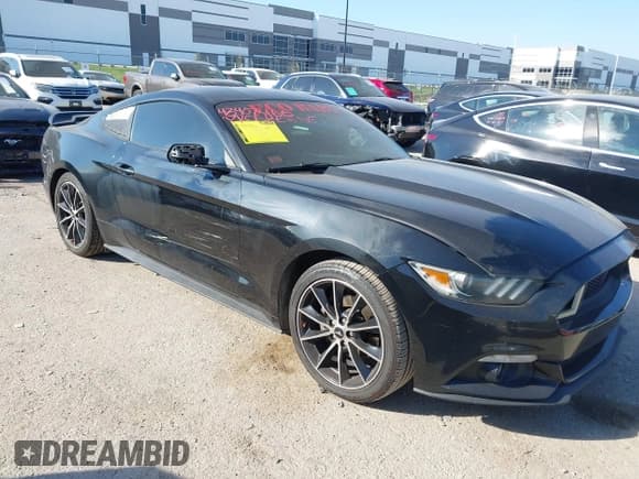 ✅ 2015 Ford Mustang EcoBoost Premium • VIN: 1FA6P8TH6F5430638 • Lot: 43407466. Listed on IAAI with 172,641 mi. Free auction sales archive from the USA and detailed vehicle history report at DreamBid. Image 1.
