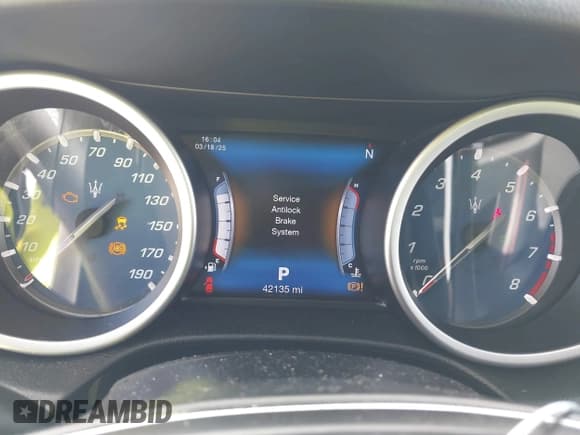 ✅ 2017 Maserati Ghibli • VIN: ZAM57XSA6H1218753 • Lot: 41833235. Listed on IAAI with 42,135 mi. Free auction sales archive from the USA and detailed vehicle history report at DreamBid. Image 7.