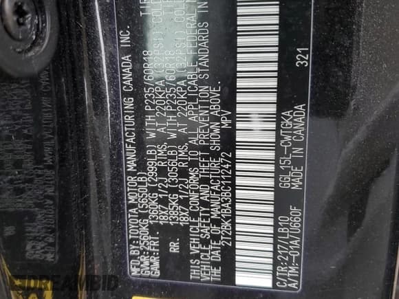 ✅ 2011 Lexus RX 350 • VIN: 2T2BK1BA3BC112472 • Лот: 93940135. Опубликован ранее на Copart с пробегом 185 549 миль. Бесплатный доступ к архиву аукционных продаж из США и подробный отчёт об истории автомобиля на DreamBid. Изображение 13.