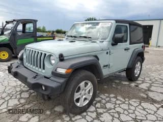 ✅ 2023 Jeep Wrangler Sport • VIN: 1C4HJXAG0PW595881 • Lot: 65590025. Listed on Copart with 19,597 mi. Free auction sales archive from the USA and detailed vehicle history report at DreamBid. Image 1.