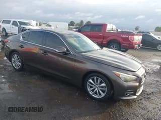 ✅ 2014 Infiniti Q50 Premium • VIN: JN1BV7AP5EM673500 • Lot: 43550028. Listed on IAAI with 139,057 mi. Free auction sales archive from the USA and detailed vehicle history report at DreamBid. Image 1.