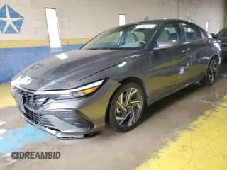 2025 Hyundai Elantra SEL Convenience with VIN KMHLS4DG1SU910642, listed as a Copart auction lot 90224255 with 24,478 mi miles and Clean title. Bid and sale history available at DreamBid. Image 1.