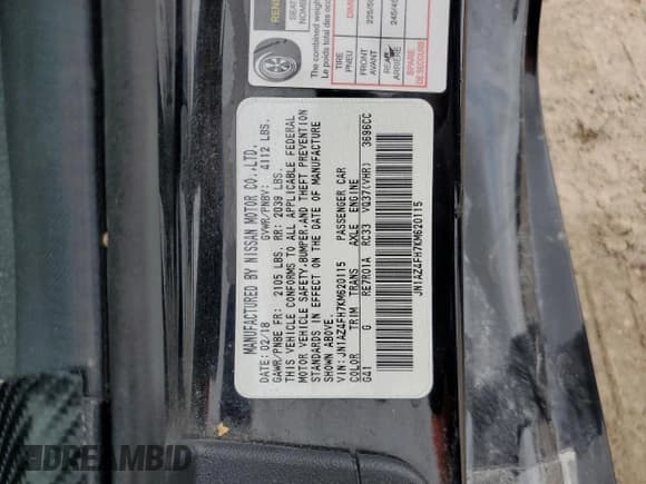 ✅ 2019 Nissan 370Z Touring • VIN: JN1AZ4FH7KM620115 • Лот: 70046694. Опубликован ранее на Copart с пробегом 77 683 миль. Бесплатный доступ к архиву аукционных продаж из США и подробный отчёт об истории автомобиля на DreamBid. Изображение 12.