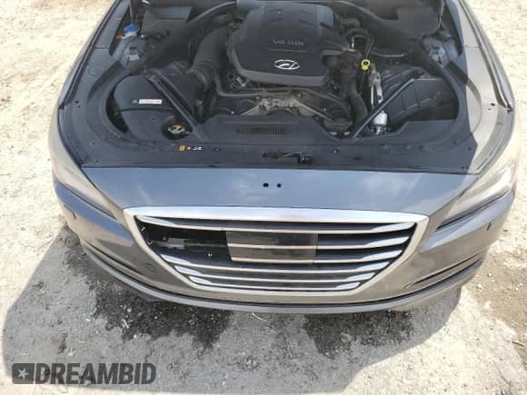 2015 Hyundai Genesis 3.8L with VIN KMHGN4JE4FU091224, listed as a Copart auction lot 69748745 with 144,775 mi miles and Salvage title. Bid and sale history available at DreamBid. Image 11.