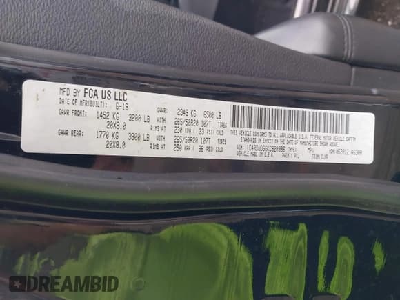 ✅ 2019 Dodge Durango GT Plus • VIN: 1C4RDJDG6KC820996 • Лот: 42603167. Опубликован ранее на IAAI с пробегом 133 073 миль. Бесплатный доступ к архиву аукционных продаж из США и подробный отчёт об истории автомобиля на DreamBid. Изображение 9.