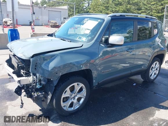 ✅ 2017 Jeep Renegade Limited • VIN: ZACCJBDB7HPF30277 • Lot: 43115224. Listed on IAAI with 72,537 mi. Free auction sales archive from the USA and detailed vehicle history report at DreamBid. Image 2.