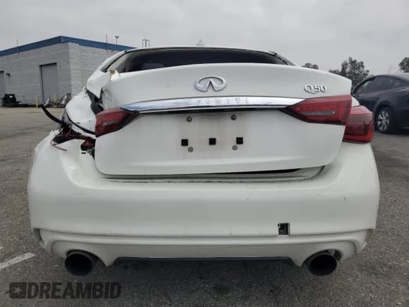 ✅ 2020 Infiniti Q50 Luxe • VIN: JN1EV7AP3LM207414 • Lot: 55324015. Listed on Copart with 75,141 mi. Free auction sales archive from the USA and detailed vehicle history report at DreamBid. Image 6.