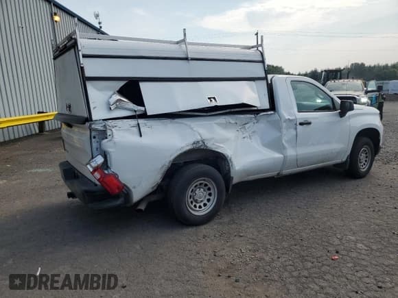 ✅ 2024 Chevrolet Silverado 1500 Work Truck • VIN: 3GCNAAEK6RG105542 • Лот: 69267665. Опубликован ранее на Copart с пробегом 51 208 миль. Бесплатный доступ к архиву аукционных продаж из США и подробный отчёт об истории автомобиля на DreamBid. Изображение 3.