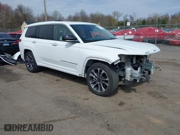 ✅ 2022 Jeep Grand Cherokee Overland • VIN: 1C4RJKDG9N8559384 • Лот: 42080657. Опубликован ранее на IAAI с пробегом 43 964 миль. Бесплатный доступ к архиву аукционных продаж из США и подробный отчёт об истории автомобиля на DreamBid. Изображение 1.