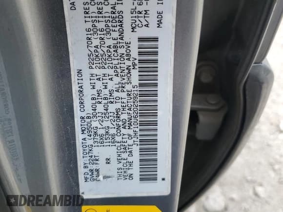 ✅ 2002 Lexus RX 300 • VIN: JTJHF10U620259215 • Lot: 58727995. Wystawiony na Copart z przebiegiem 228 252 mil. Bezpłatny archiwum sprzedaży aukcyjnych z USA i szczegółowy raport historii pojazdu na DreamBid. Zdjęcie 13.