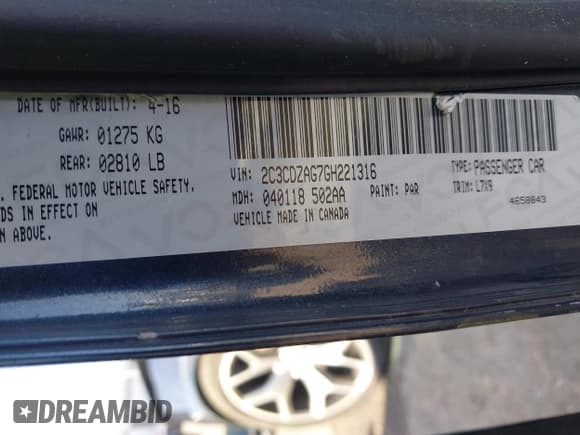 ✅ 2016 Dodge Challenger SXT • VIN: 2C3CDZAG7GH221316 • Lot: 43645646. Listed on IAAI with 139,340 mi. Free auction sales archive from the USA and detailed vehicle history report at DreamBid. Image 9.