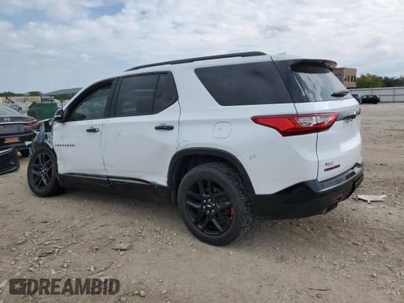 2019 Chevrolet Traverse Premier z VIN 1GNEVKKW0KJ206752, wystawiony jako Copart lot #70911545 z przebiegiem 100 552 mil mil oraz Szkoda całkowita • Salvage title. Historia ofert i sprzedaży dostępna na DreamBid. Obrazek 2.