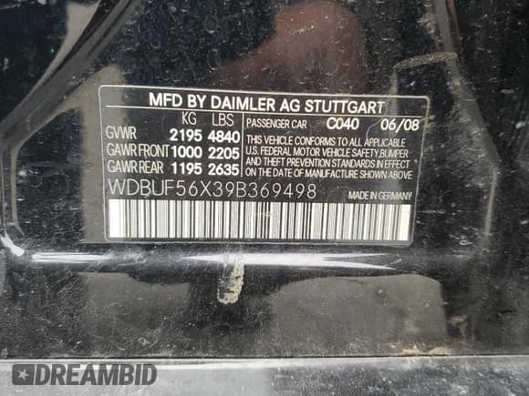 ✅ 2009 Mercedes-Benz E 350 Luxury • VIN: WDBUF56X39B369498 • Lot: 81836335. Wystawiony na Copart z przebiegiem 208 803 mil. Bezpłatny archiwum sprzedaży aukcyjnych z USA i szczegółowy raport historii pojazdu na DreamBid. Zdjęcie 12.