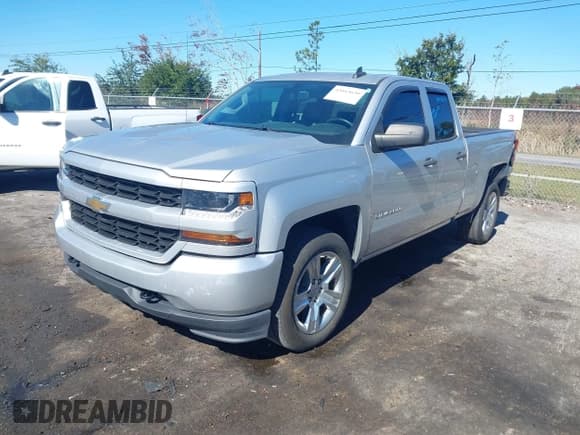 ✅ 2019 Chevrolet Silverado 1500 Custom • VIN: 2GCVKMEC6K1237447 • Lot: 43663630. Listed on IAAI with 69,267 mi. Free auction sales archive from the USA and detailed vehicle history report at DreamBid. Image 2.
