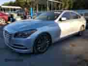 2015 Hyundai Genesis 3.8L z VIN KMHGN4JEXFU094600, wystawiony jako Copart lot #73850214 z przebiegiem Nie podano mil oraz Szkoda całkowita • Salvage title. Historia ofert i sprzedaży dostępna na DreamBid. Obrazek 1.