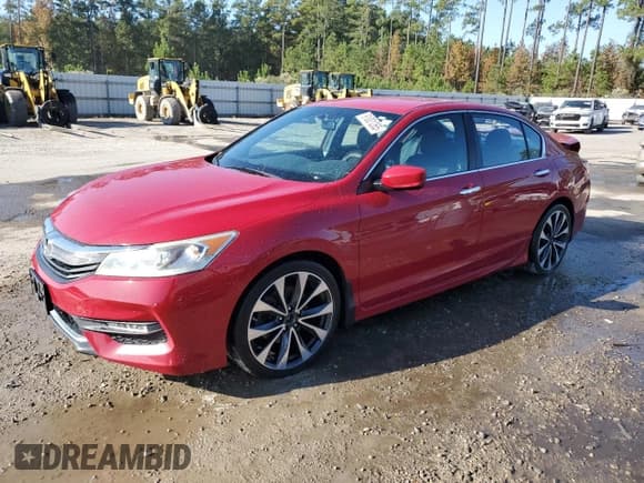 ✅ 2016 Honda Accord Sport • VIN: 1HGCR2F52GA060921 • Lot: 91001265. Wystawiony na Copart z przebiegiem 105 485 mil. Bezpłatny archiwum sprzedaży aukcyjnych z USA i szczegółowy raport historii pojazdu na DreamBid. Zdjęcie 1.