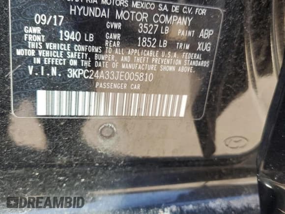 ✅ 2018 Hyundai Accent SE • VIN: 3KPC24A33JE005810 • Лот: 74198114. Опубликован ранее на Copart с пробегом 77 819 миль. Бесплатный доступ к архиву аукционных продаж из США и подробный отчёт об истории автомобиля на DreamBid. Изображение 14.