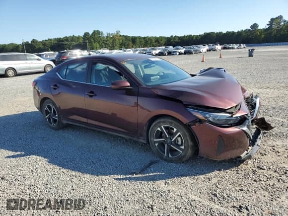 ✅ 2024 Nissan Sentra SV • VIN: 3N1AB8CVXRY299054 • Lot: 71436615. Listed on Copart with 25,493 mi. Free auction sales archive from the USA and detailed vehicle history report at DreamBid. Image 4.