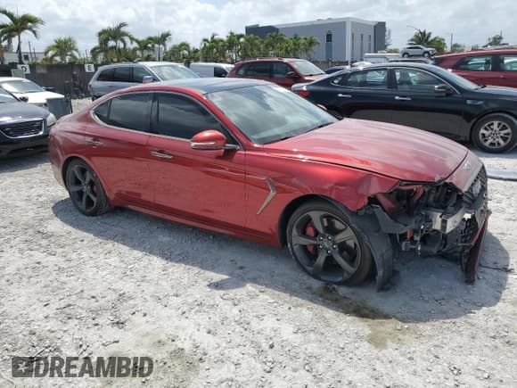 ✅ 2020 Genesis G70 3.3T • VIN: KMTG34LE2LU053267 • Lot: 51118135. Listed on Copart with 34,555 mi. Free auction sales archive from the USA and detailed vehicle history report at DreamBid. Image 4.