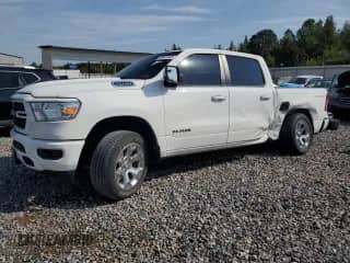 2022 Ram 1500 Big Horn with VIN 1C6RRFFG5NN430466, listed as a Copart auction lot 80661565 with 25,301 mi miles and Salvage title. Bid and sale history available at DreamBid. Image 1.