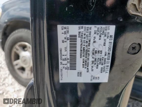 ✅ 2004 Ford Explorer Sport Trac XLS • VIN: 1FMZU67K04UB52604 • Lot: 81179545. Wystawiony na Copart z przebiegiem 164 960 mil. Bezpłatny archiwum sprzedaży aukcyjnych z USA i szczegółowy raport historii pojazdu na DreamBid. Zdjęcie 12.