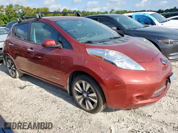 ✅ 2015 Nissan LEAF SV • VIN: 1N4AZ0CP3FC314693 • Lot: 69100075. Listed on Copart with 58,528 mi. Free auction sales archive from the USA and detailed vehicle history report at DreamBid. Image 4.