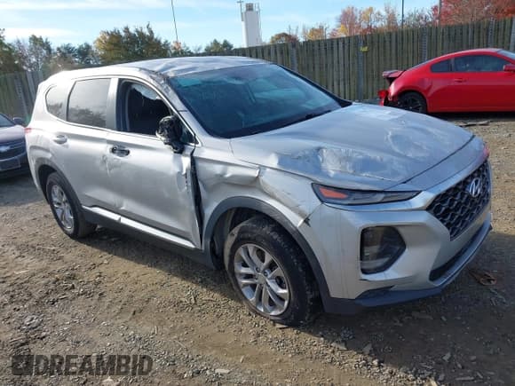 ✅ 2019 Hyundai Santa Fe SE • VIN: 5NMS23AD4KH100210 • Lot: 43607229. Wystawiony na IAAI z przebiegiem 118 290 mil. Bezpłatny archiwum sprzedaży aukcyjnych z USA i szczegółowy raport historii pojazdu na DreamBid. Zdjęcie 1.