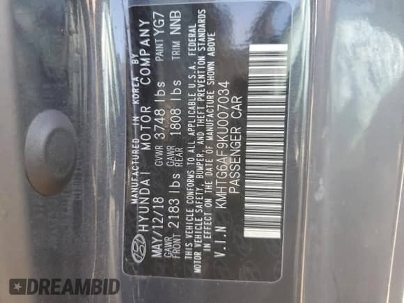 2019 Hyundai Veloster Premium z VIN KMHTG6AF9KU007034, wystawiony jako Copart lot #86653004 z przebiegiem 90 588 mil mil oraz Szkoda całkowita • Salvage title. Historia ofert i sprzedaży dostępna na DreamBid. Obrazek 12.